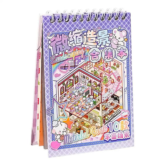 Transform Your Projects with 3D Cartoon Scenery Stick Art - Waterproof Miniature Stickers for Creative Fun!