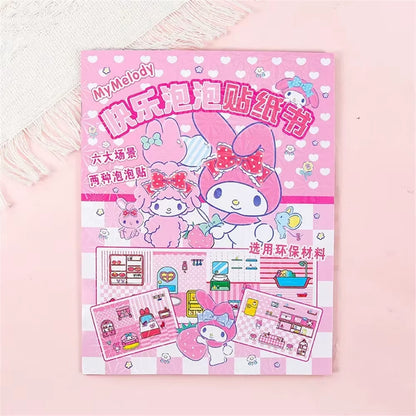 Discover the Magic of Sanrio with the Kuromi My Melody 3D Bubble Sticker Book - A Creative Gift for Girls 12+!
